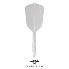 Condor AXE WING SLIM Shape Flight Stems Shafts - White - S= 21.5mm - FutureDart