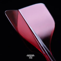 CONDOR AXE 120 SMALL Shape Flight Stems Shafts - Clear Purple - S= 18mm - FutureDart