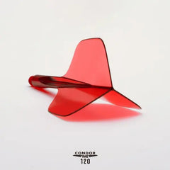 CONDOR AXE 120 SMALL Shape Flight Stems Shafts - Clear - S= 18mm - FutureDart