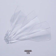 CONDOR AXE 120 SMALL Shape Flight Stems Shafts - Clear - S= 18mm - FutureDart