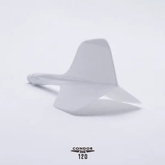 CONDOR AXE 120 SMALL Shape Flight Stems Shafts - White - S= 18mm - FutureDart