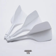 CONDOR AXE 120 SMALL Shape Flight Stems Shafts - White - S= 18mm - FutureDart