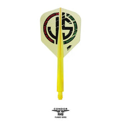 Condor AXE Special One 3 Small Shape Flight Stems Shafts - Clear Red - S= 21.5mm - FutureDart