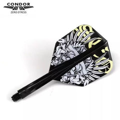 Condor Zero Stress Cranium Small Flight Stems Shafts - Black - S= 21.5mm - FutureDart