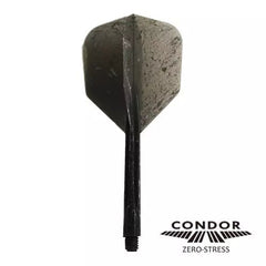 Condor Zero Stress Marble Black Small Shape Flight Stems Shafts - S= 21.5mm - FutureDart