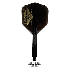 Condor Zero Stress WEST BULL LA Small Shape Flight Stems Shafts - Black - S= 21.5mm - FutureDart