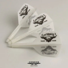 Condor Zero Stress WEST BULL LA Small Shape Flight Stems Shafts - White - S= 21.5mm - FutureDart