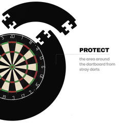 Designa Dartboard Surround - Jigsaw - Black - FutureDart