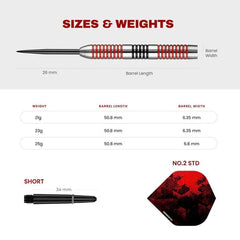 Designa Vampires V2 Steeldarts 21g, 23g, 25g - M2 - 21g - FutureDart