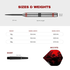 Designa Vampires V2 Steeldarts 22g, 24g, 26g - M4 - 22g - FutureDart