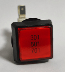 Drucktaster mit Mikroschalter und Led Birne - mit Beschriftung z.B. für Löwen Dartgeräte - 301 501 701 - FutureDart