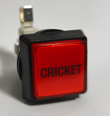 Drucktaster mit Mikroschalter und Led Birne - mit Beschriftung z.B. für Löwen Dartgeräte - Cricket - FutureDart