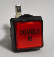 Drucktaster mit Mikroschalter und Led Birne - mit Beschriftung z.B. für Löwen Dartgeräte - Double In - FutureDart