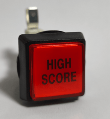 Drucktaster mit Mikroschalter und Led Birne - mit Beschriftung z.B. für Löwen Dartgeräte - High Score - FutureDart