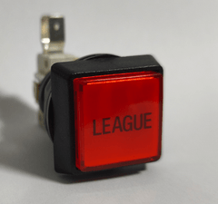 Drucktaster mit Mikroschalter und Led Birne - mit Beschriftung z.B. für Löwen Dartgeräte - League - FutureDart