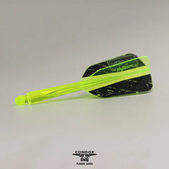 Condor AXE Stowe Buntz NEON NIGHTMARE Standard, WingSlim, Small Shape Flight Stems Shafts