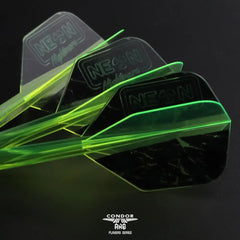 Condor AXE Stowe Buntz NEON NIGHTMARE Standard, WingSlim, Small Shape Flight Stems Shafts