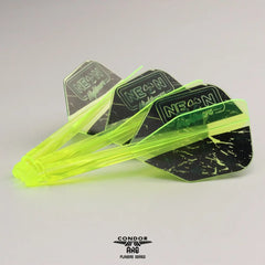 Condor AXE Stowe Buntz NEON NIGHTMARE Standard, WingSlim, Small Shape Flight Stems Shafts