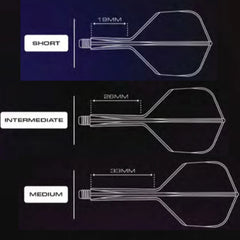 GOAT A1R No6 Flight und Schaftsystem - Short 19mm - Blue - FutureDart