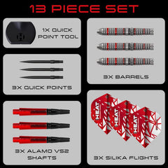 Harrows Damon Heta Series 4 Quick Point Steeldarts 21g, 23g, 24g, 25g - 21g - FutureDart
