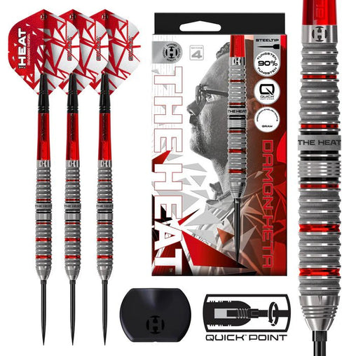 Harrows Damon Heta Series 4 Quick Point Steeldarts 21g, 23g, 24g, 25g - 21g - FutureDart