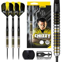 Harrows Dave Chisnall Chizzy 90% Series 1 Quick Point Steeldarts 21g, 22g, 23g, 24g, 25g, 26g - 21g - FutureDart