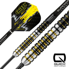 Harrows Dave Chisnall Chizzy 90% Series 1 Quick Point Steeldarts 21g, 22g, 23g, 24g, 25g, 26g - 21g - FutureDart