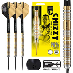 Harrows Dave Chisnall Chizzy 90% Series 2 Quick Point Steeldarts 21g, 22g, 23g, 24g, 25g, 26g - 21g - FutureDart