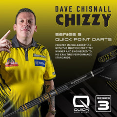 Harrows Dave Chisnall Chizzy 90% Series 3 Quick Point Steeldarts 21g, 22g, 23g, 24g, 25g, 26g (Kopie) - 21g - FutureDart