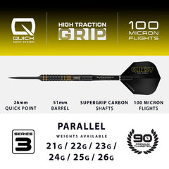 Harrows Dave Chisnall Chizzy 90% Series 3 Quick Point Steeldarts 21g, 22g, 23g, 24g, 25g, 26g (Kopie) - 21g - FutureDart