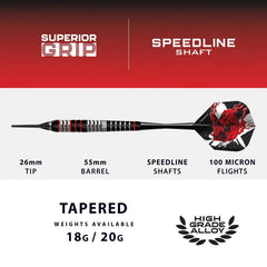 Harrows Heavy Metal Ryan Searle Softdarts 18g, 20g - 18g - FutureDart