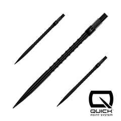 Harrows HM Grip Quick Points Black, Gold, Silver - Schwarz - 26 mm - FutureDart