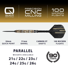 Harrows Imperial Diamond Quick Point Steeldarts 90% Wolfram - 21 g - FutureDart