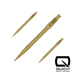 Harrows Micro Ridge Quick Points Black, Gold, Silver - Gold - 26 mm - FutureDart