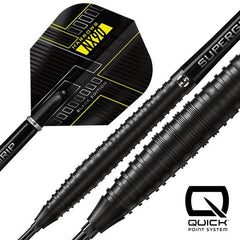 Harrows NX90 Black Edition Quick Points Steeldarts 21g, 22g, 23g, 24g, 25g, 26g - 21g - FutureDart