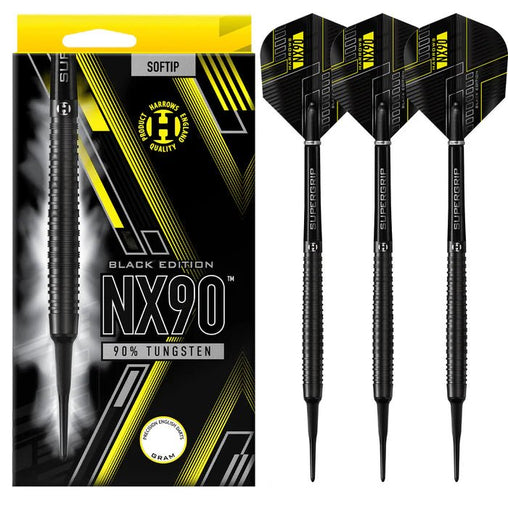 Harrows NX90 Black Edition Softdarts 18g, 20g - 18g - FutureDart