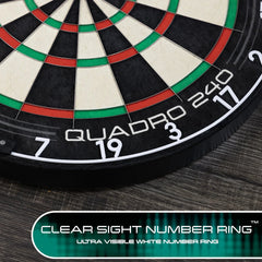 Harrows Quadro 240 Steeldartboard - FutureDart