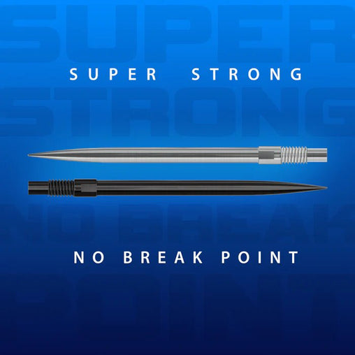 Harrows Quick Point Dartspitzen Silber - Schwarz - Silber - 30 mm - FutureDart