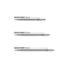 Harrows Quick Point Dartspitzen Silber - Schwarz - Silber - 30 mm - FutureDart