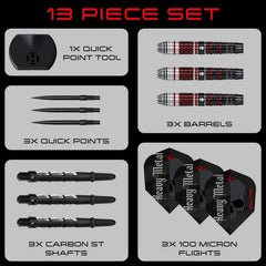 Harrows Ryan Searle Series 2 Quick Point Steeldarts 22g, 23g, 24g, 26g, 30g, 32g - 22g - FutureDart