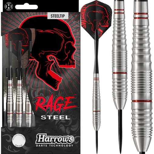 Harrows Rage steel darts 21g, 22g, 23g, 24g 