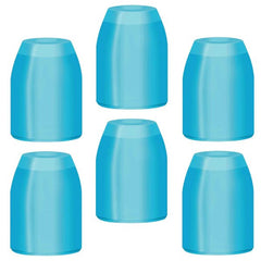 L - Style - Standard Champagne Rings - Pack 6 - Clear Blue - FutureDart