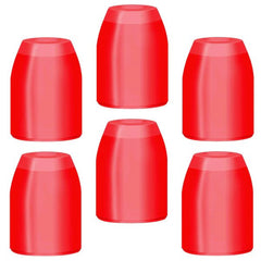 L - Style - Standard Champagne Rings - Pack 6 - Red - FutureDart