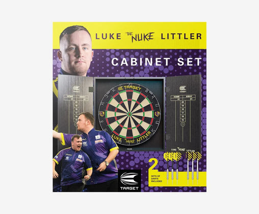 Target Luke Littler Cabinet and Dartboard Set