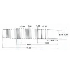 McCoy Marksman 16 - 90% Tungsten Softdartbarrels - Silver - FutureDart