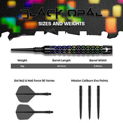Mission Black Opal Softdarts 20 - FutureDart
