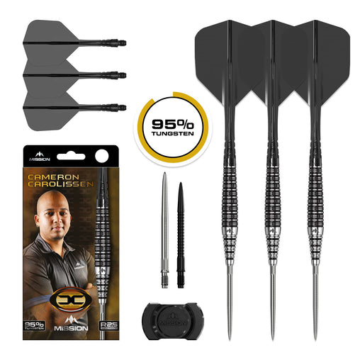 Mission Cameron Carolissen R2.5 Steeldarts 95% Tungsten 21g, 23g - 21g - FutureDart