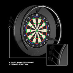 Mission Dartboard Surround Logo Dart Halter - Schwarz - FutureDart