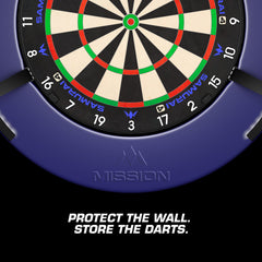 Mission Dartboard Surround Logo Dart Halter - Schwarz - FutureDart