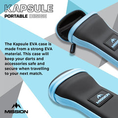 Mission Kapsule Darts Case - EVA Drop - in Case - Blau - FutureDart